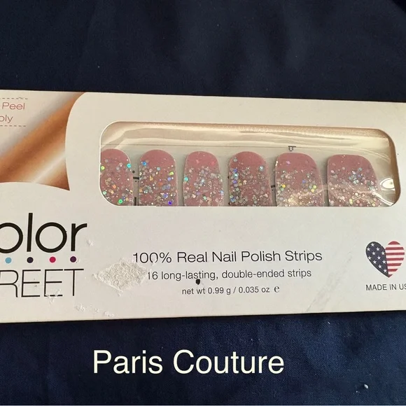Color Street Paris Couture Glitter Nail Strips - Picture 1 of 1